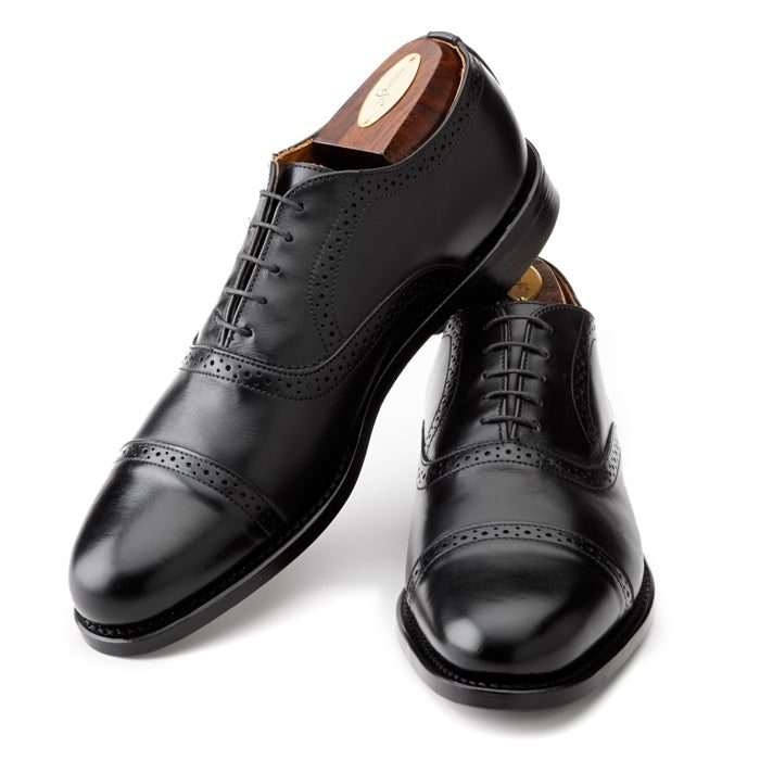 Brackett Oxford - Black Calf