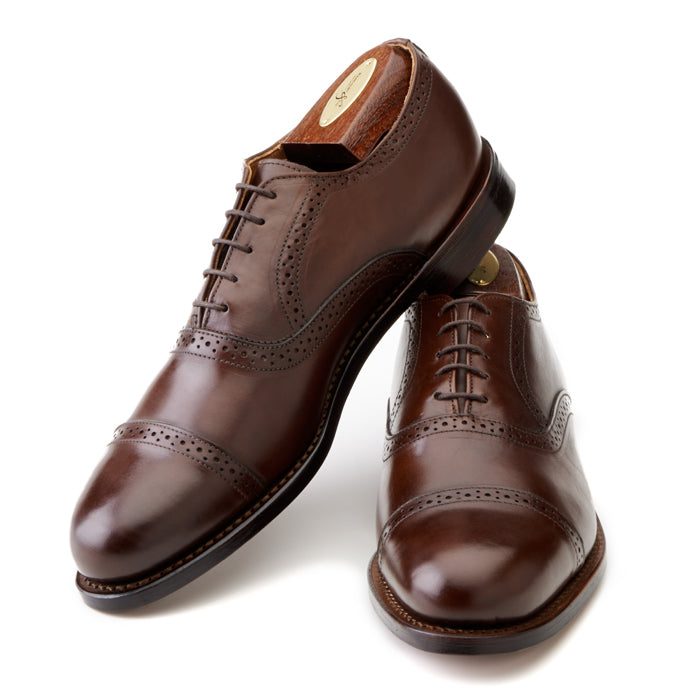 Brackett Oxford - Dark Brown Calf
