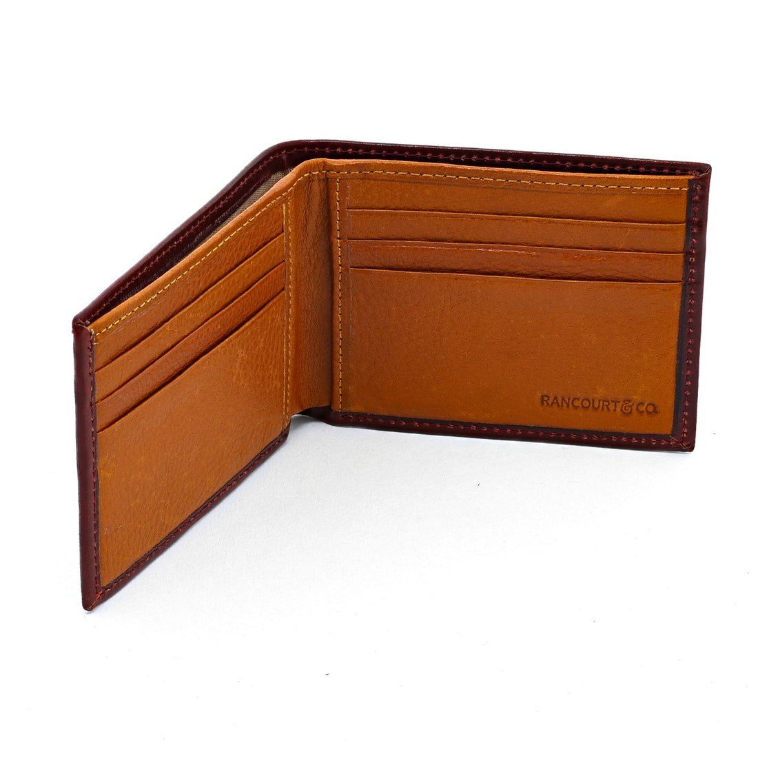 Brunswick 3-Slot Oxblood Shell Cordovan Bi-Fold Wallet