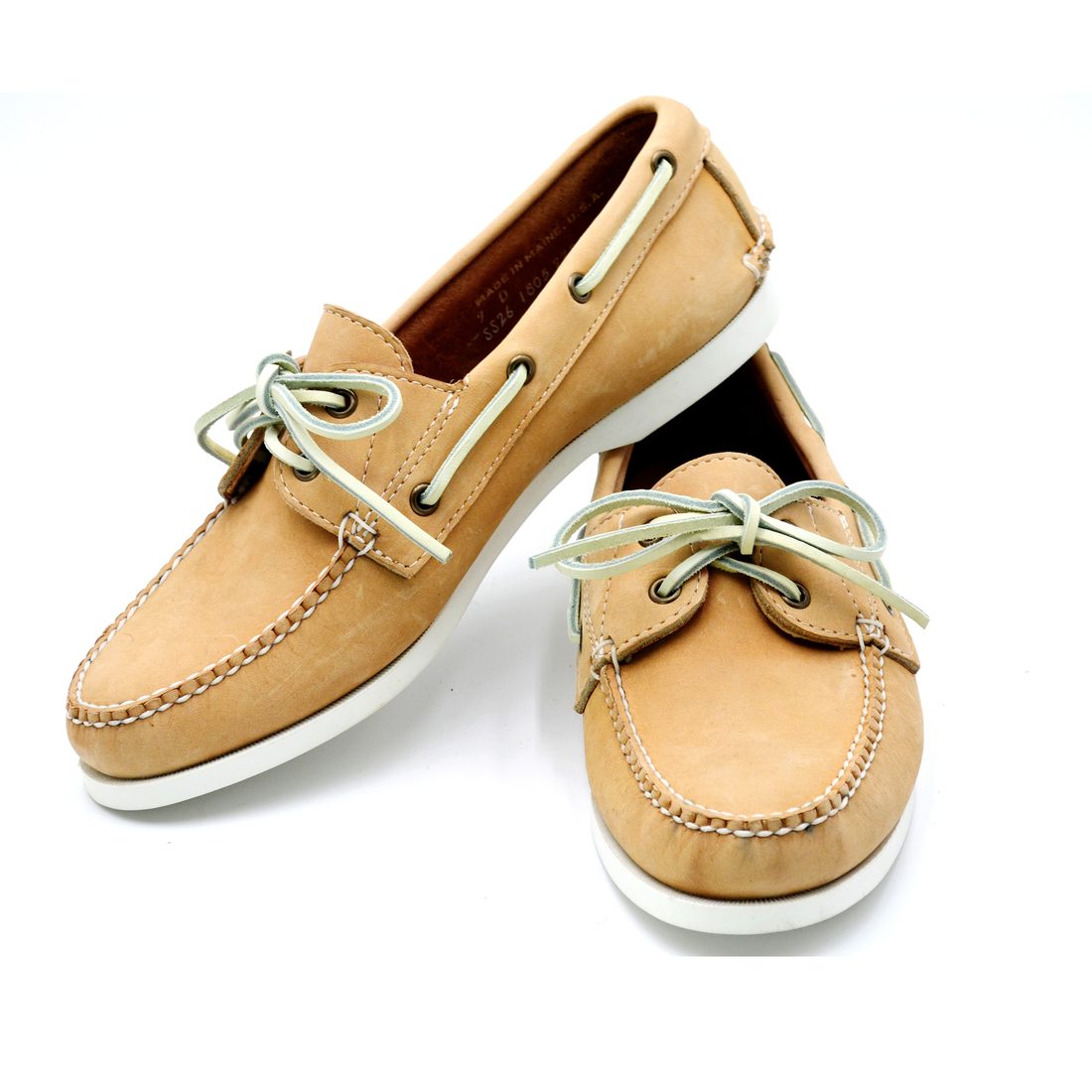 Halyard Boat Shoe - Bone Brushed Suede