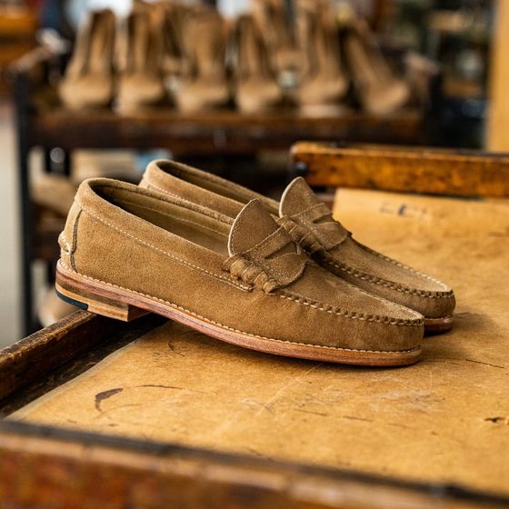 Beefroll Penny Loafers - Khaki Orion Fleshout, view 6