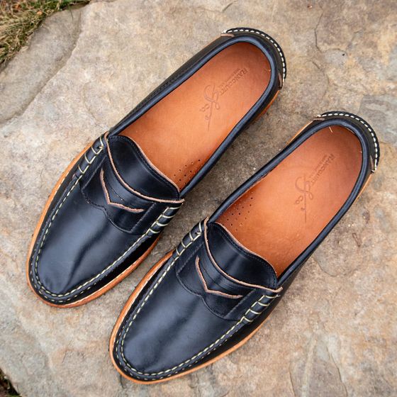 Beefroll Penny Loafers LH - Black, view 4