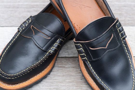 Beefroll Penny Loafers LH - Black, view 6