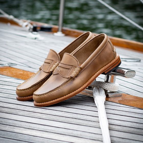 Beefroll Penny Loafers - Natural, view 5