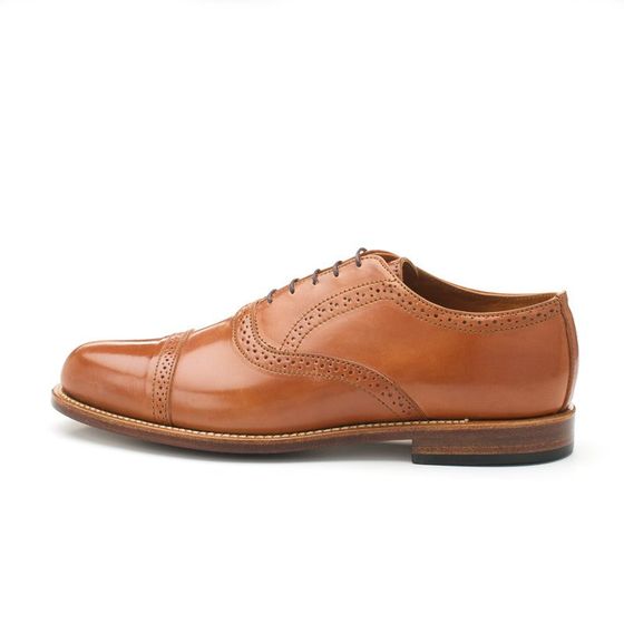 Brackett Oxford - Caramel Shell Cordovan, view 5