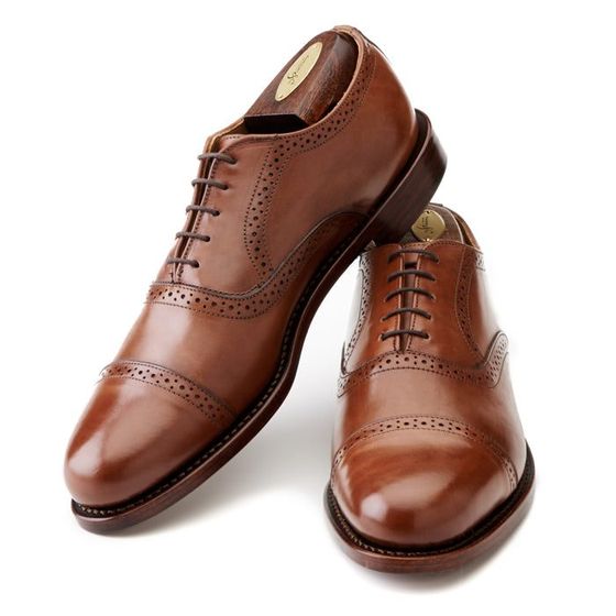 Brackett Oxford - Tan Calf