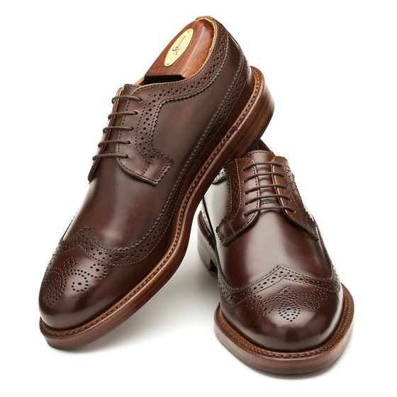 Cushman Longwing - Dark Brown Calf