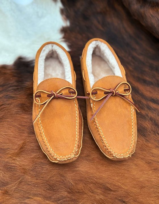 Fairfield Slipper - Wheat Chamois - Beige Shearling, view 4