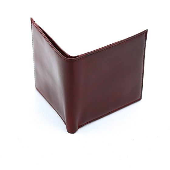 Hadlock 5-Slot Oxblood Shell Cordovan Bi-Fold Wallet, view 3
