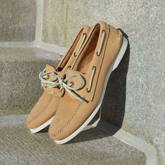 Halyard Boat Shoe - Bone Brushed Suede, view 2