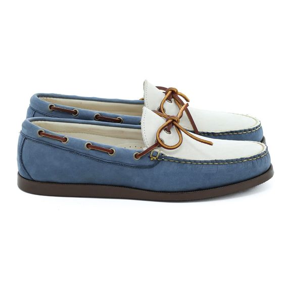 Halyard Camp-Moc - Montoroso Harbor Blue w/ Brushed Suede, view 2