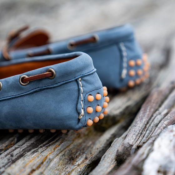 Halyard Driving Moc - Harbor Blue Montorso, view 6