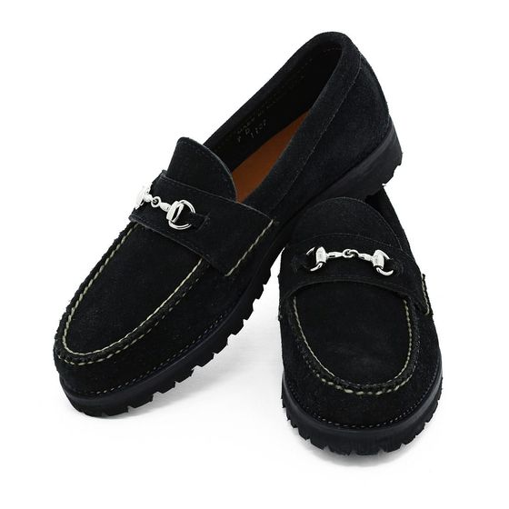 Horsebit Loafer w/ Lug Sole - Black Orion Fleshout