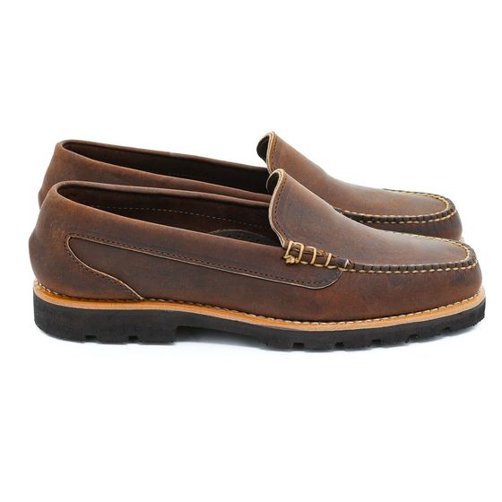 Newcastle Venetian Loafer - Rye Crazy Horse, view 2