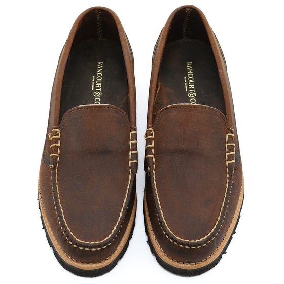 Newcastle Venetian Loafer - Rye Crazy Horse, view 3