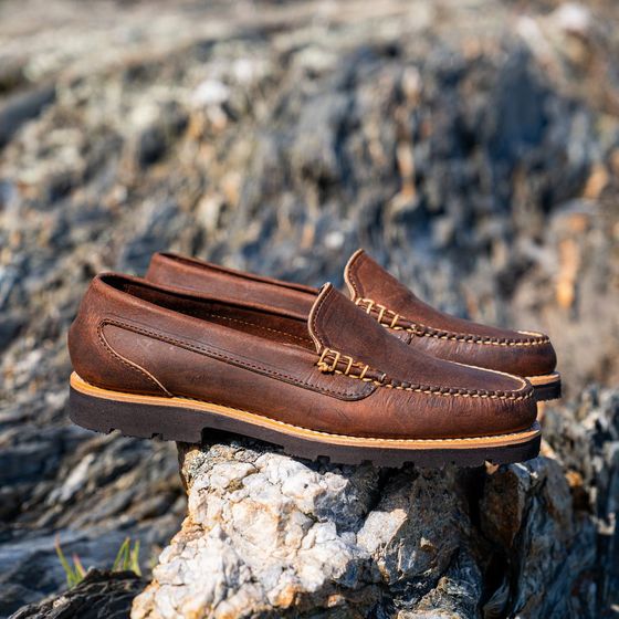 Newcastle Venetian Loafer - Rye Crazy Horse, view 4