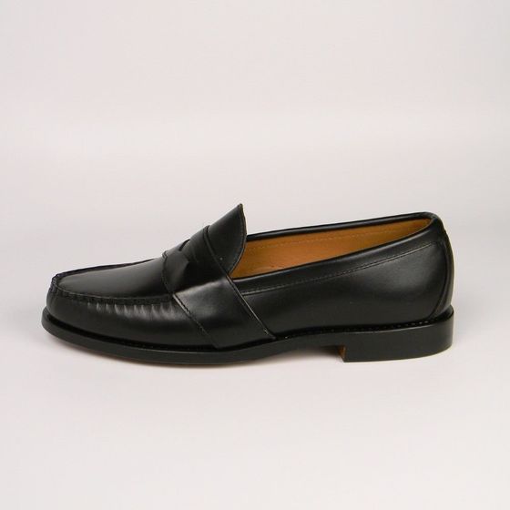 Stitchline Penny Loafers - Black Calf, view 2