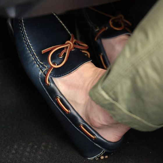 Waldoboro Driving Moc - Parisian Blue, view 3