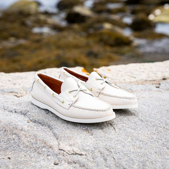 Women's Merrymeet Boat Shoe - Pebble White, view 4