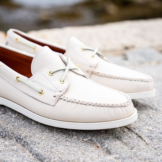 Women's Merrymeet Boat Shoe - Pebble White, view 5